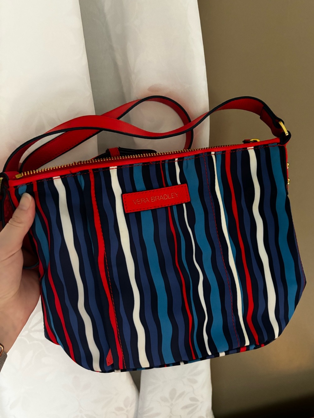 Orange, Blue, & White Vera Bradley Crossbody